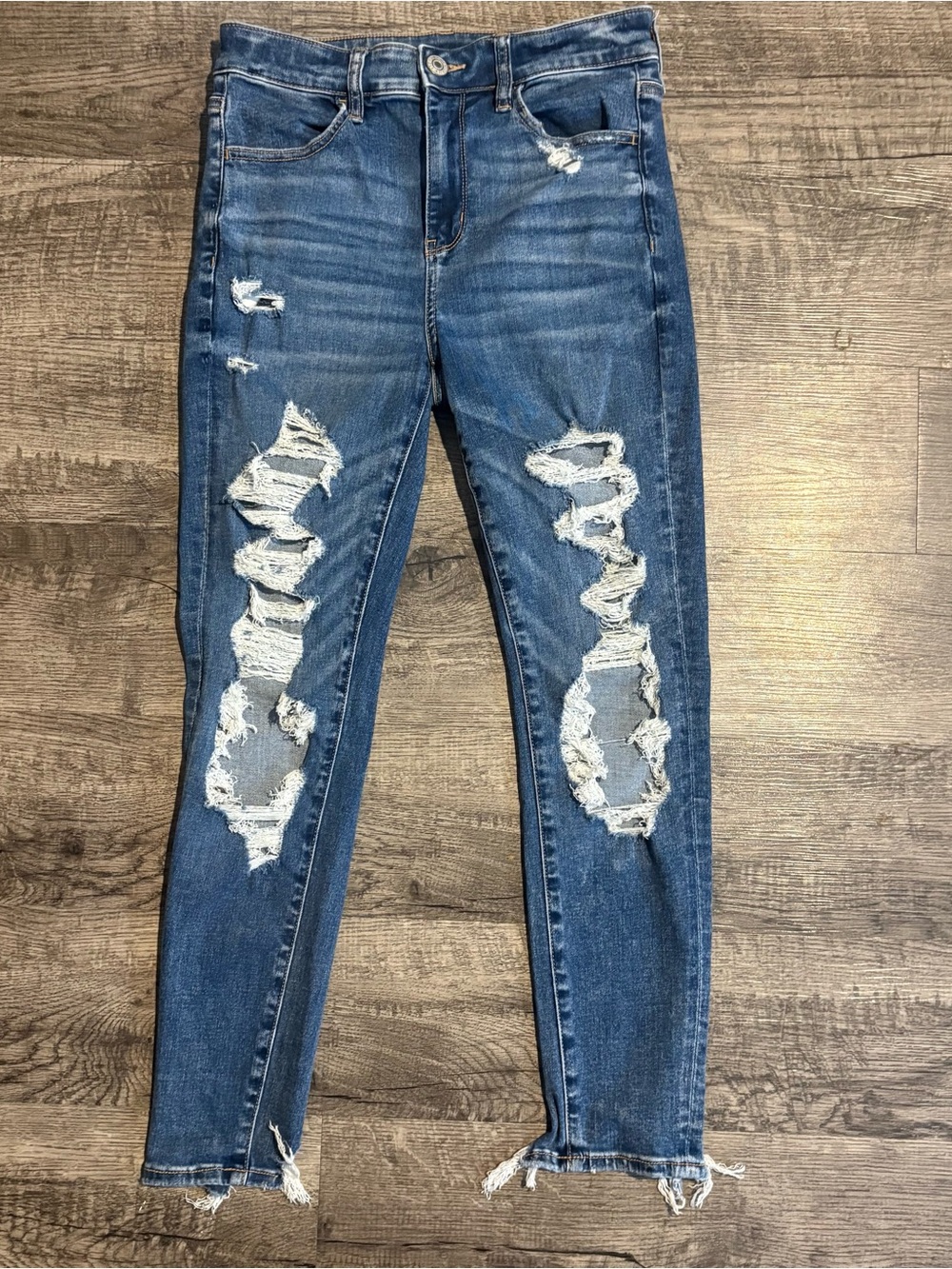 American Eagle Jeans Women’s 8 Short Blue Hi Rise Jegging